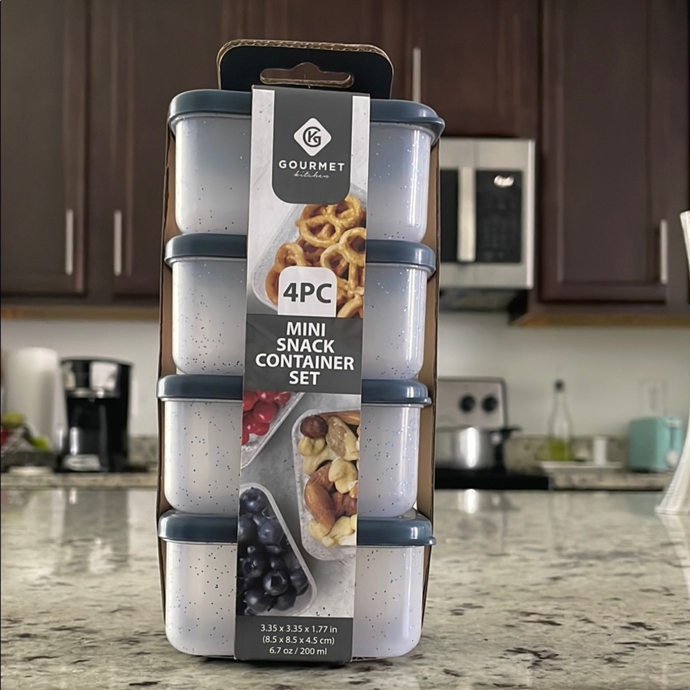 Gray Stackable Food Storage Containers for Modern Kitchens